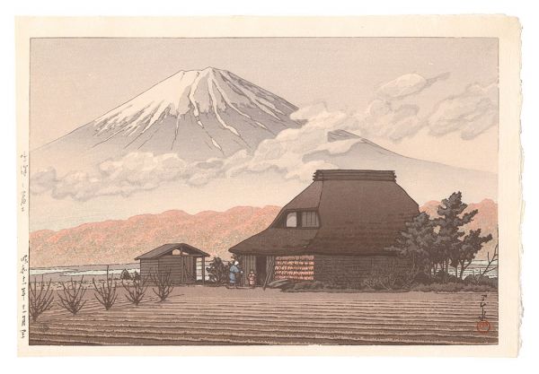 川瀬巴水「鳴澤之冨士」