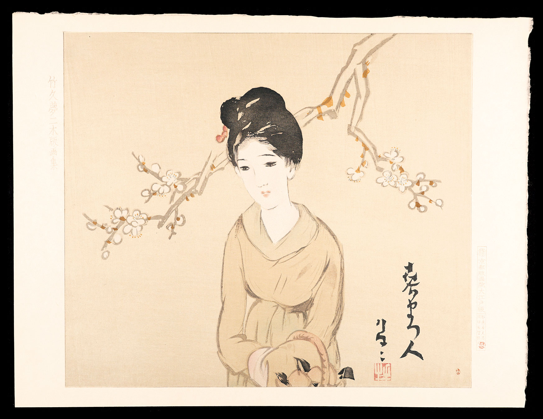 Takehisa Yumeji “She is waiting Spring.”
