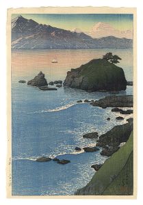 川瀬巴水「若狭久出の浜」