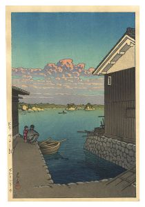 川瀬巴水「肥前呼子の朝」