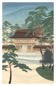 川面義雄（根来莱山）「明治神宮」