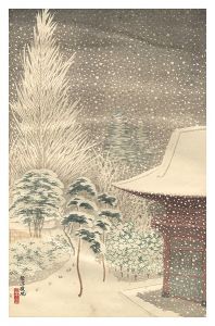 川面義雄（根来莱山）「根津権現」