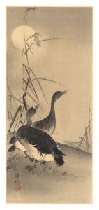 伊藤総山「月に雁（仮題）」