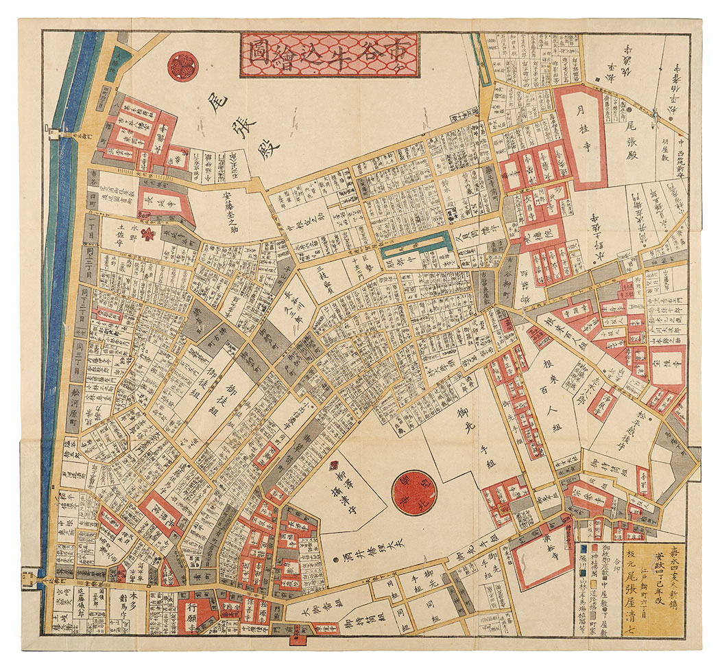 Unknown “Map of Ichigaya and Ushigome”