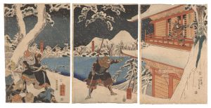 芳員「忠信吉野山ニ忠戦ノ図」