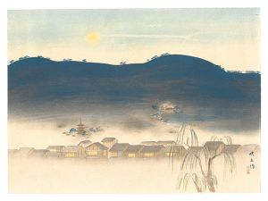 松岡映丘「東山の夜色」