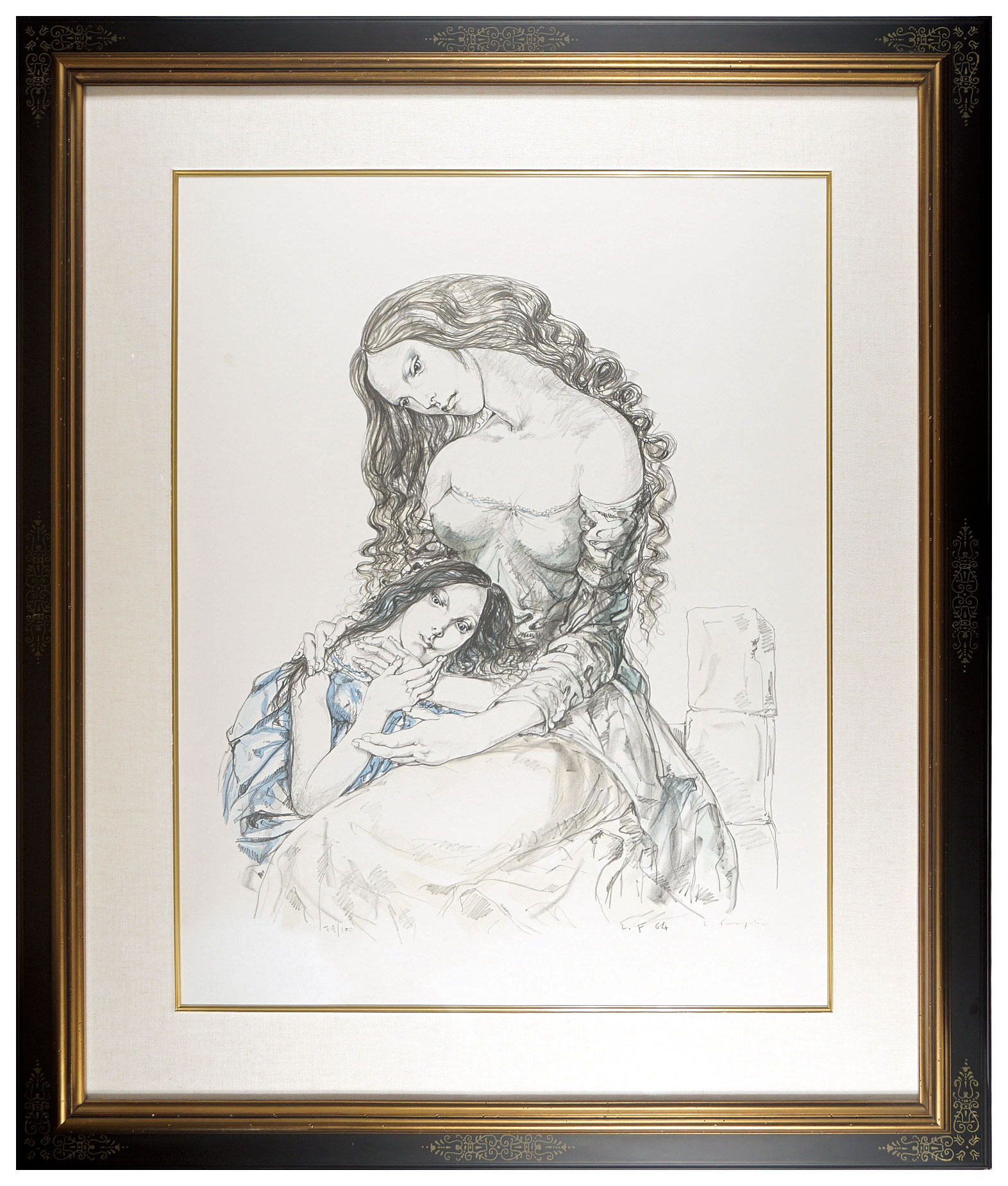 Fujita Tsuguharu (Leonard Foujita) “Mother and child”
