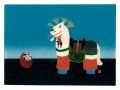 Glass painting: Chat