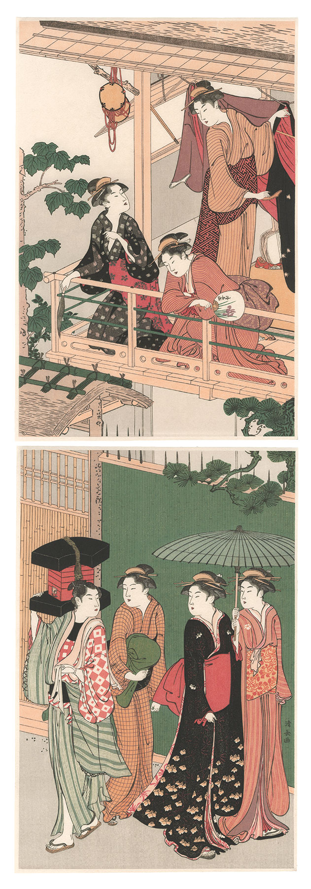 清長「地紙売り【復刻版】」