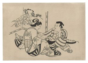 A Man and a Woman Reading a Book【Reproduction】