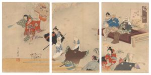 耕濤「古代風俗　元禄踊里之図」