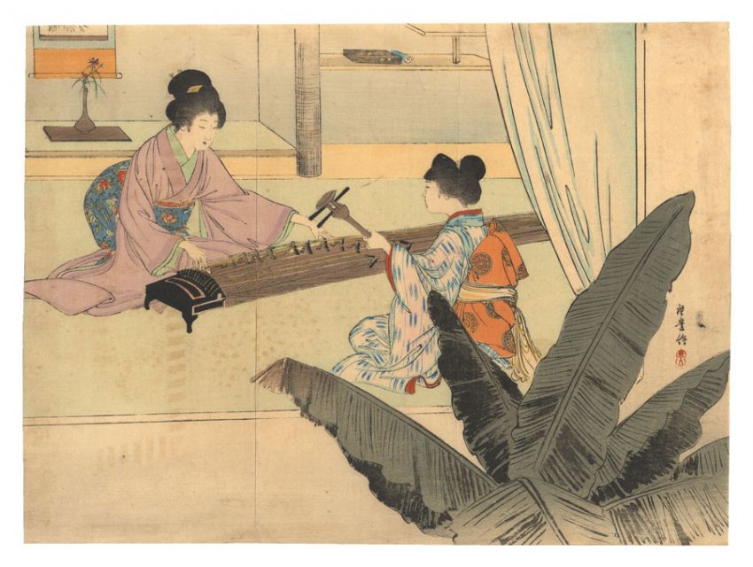 寺崎広業「木版口絵」