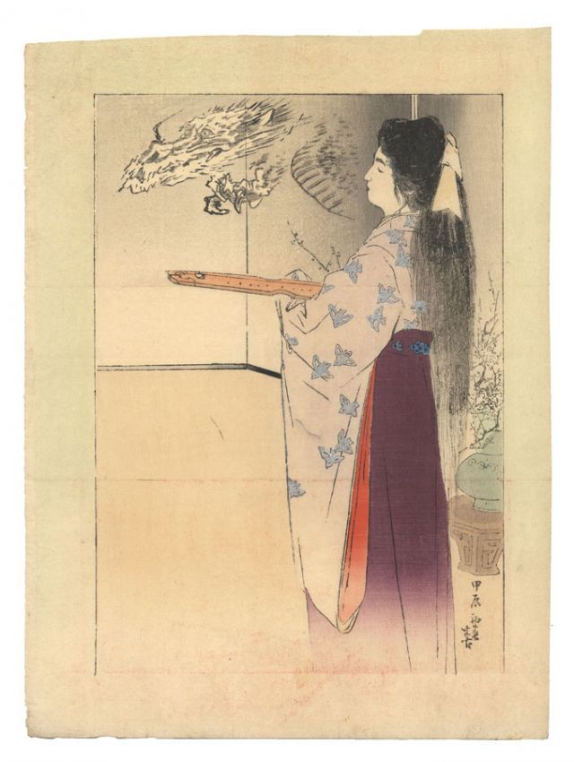 梶田半古「木版口絵」
