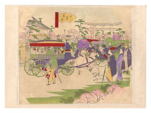 作者不詳「三都名所　大坂 中の嶋花園」