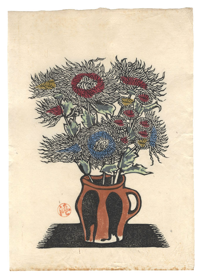 川上澄生「花」