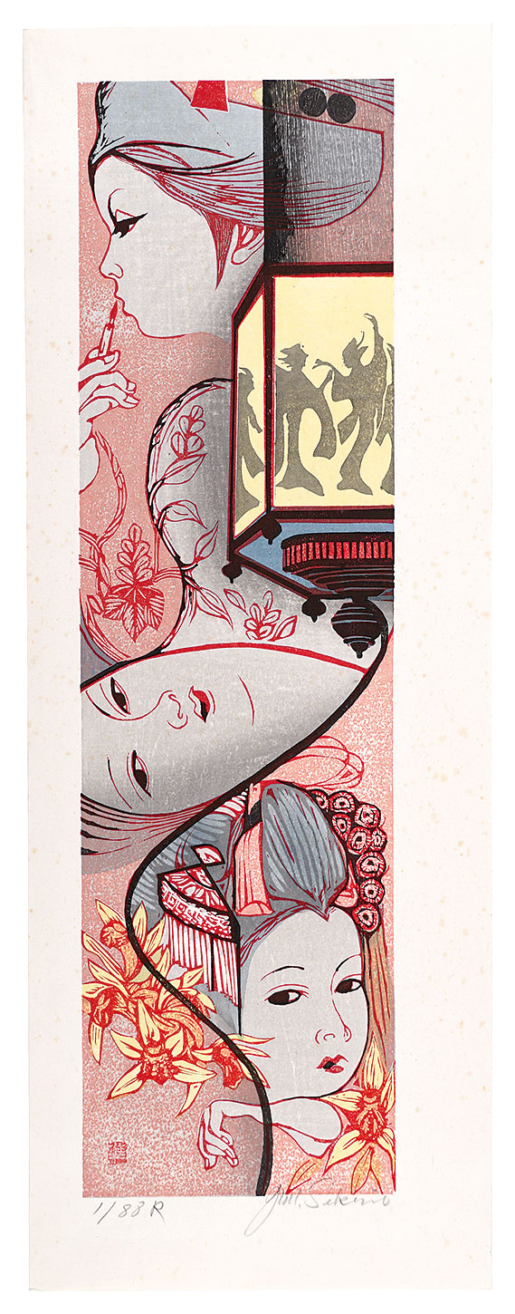 Sekino Junichiro “Twelve Months of Maiko / July: Lantern”