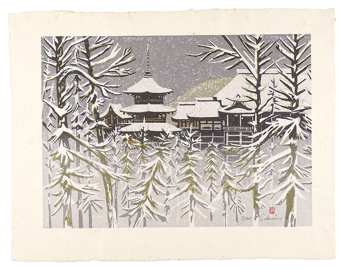関野凖一郎「作品（雪景）」