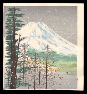 徳力富吉郎「富士の雪（仮題）」