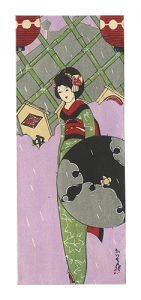 Kobayashi Kaichi / Woodblock-printed Envelope