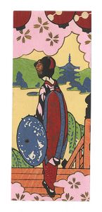 Kobayashi Kaichi / Woodblock-printed Envelope