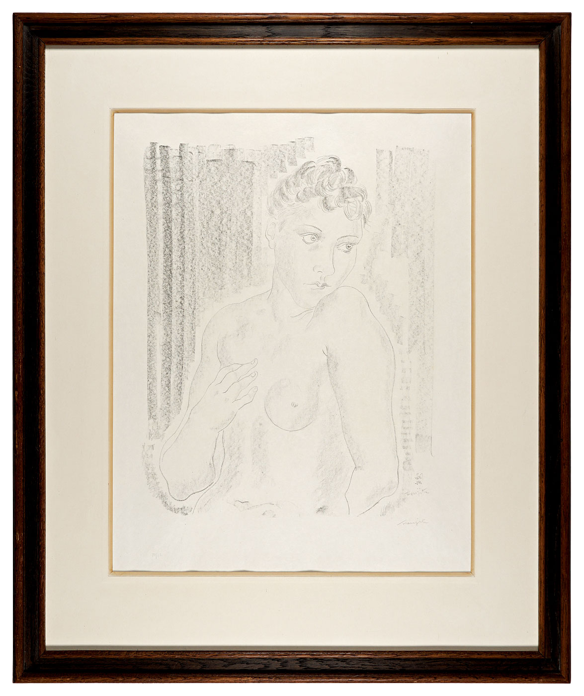 Fujita Tsuguharu (Leonard Foujita) “Nu assis”