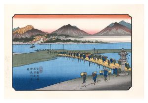Eisen / Sixty-nine Stations of the Kiso Road / Honjo Station: Crossing the Kanna River【Reproduction】 [木曽街道六十九次　本庄宿　神流川渡場【復刻版】]