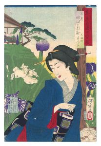 芳年「東京自慢十二ヶ月　五月 堀切の菖蒲」