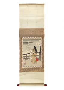 芳年「月百姿　月のものくるひ 文ひろげ」