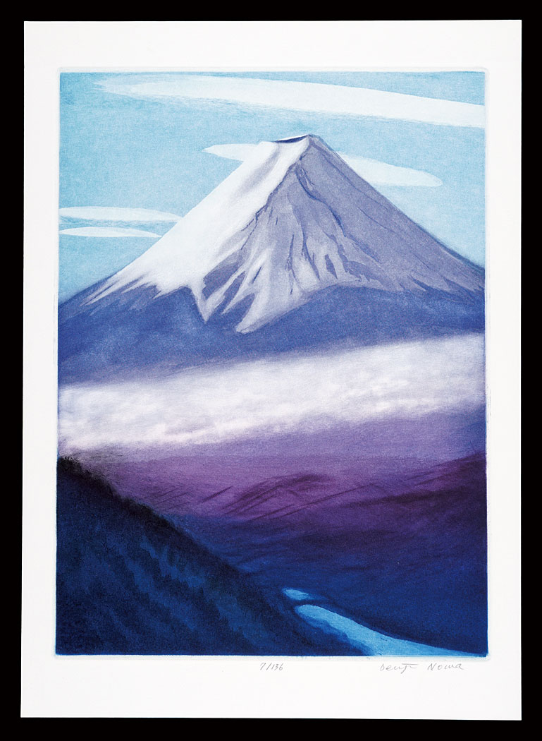 野間傳治「平成富嶽三十六景　早春の富士山」