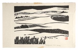 板画新日本百景　鳥取砂丘　／　長谷川富三郎
