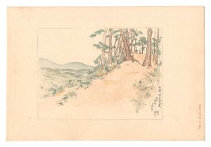 Compendium of Japan / No. 34: Distant View of Kongo Katsuragi Seen from the Grave of Murakami Yoshiteru, Yoshino