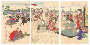 勝月「馬術上覧之図」