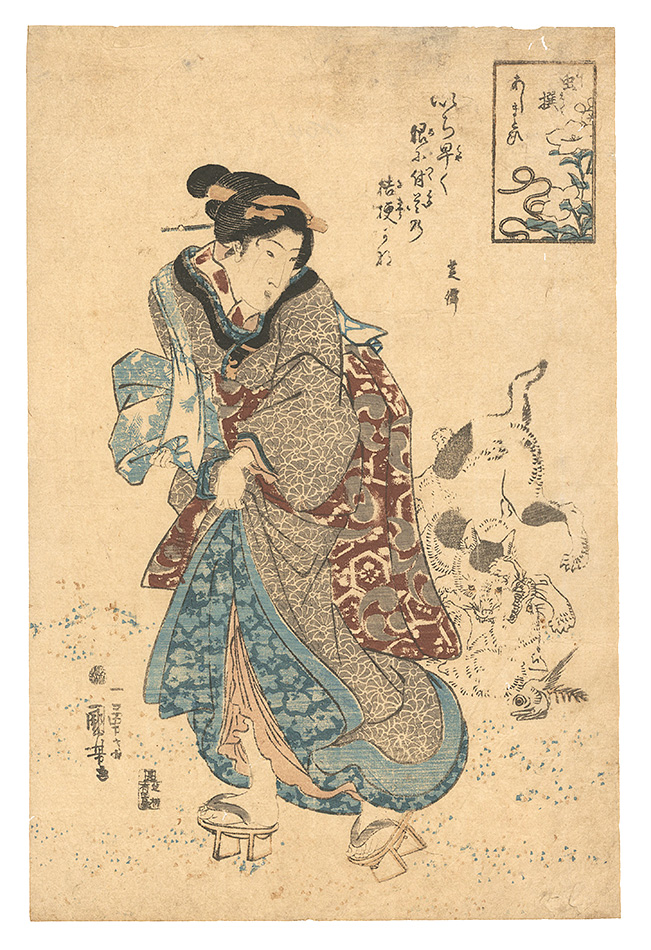 国芳「虫撰　あしまとひ」