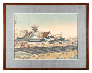 琴塚英一「奈良薬師寺附近」