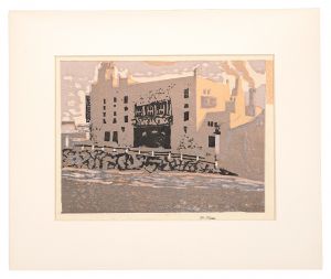 Onchi Koshiro / Slanting Rays at Sunset, Tokyo Gekijo