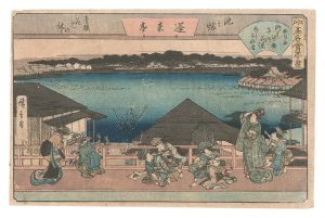 江戸高名会亭尽　池之端 蓬莱亭　／　広重初代