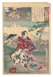 東絵昼夜競　大磯の虎　／　周延