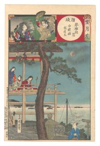 雪月花 讃岐 琴禅社月 白縫姫 武藤太 / 周延