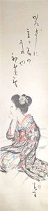 竹久夢二「自筆美人幅」