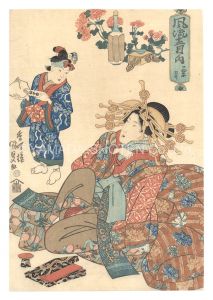 Kunisada I / Fashionable Twelve Months / The Ninth Month [風流十二月ノ内　菊月]