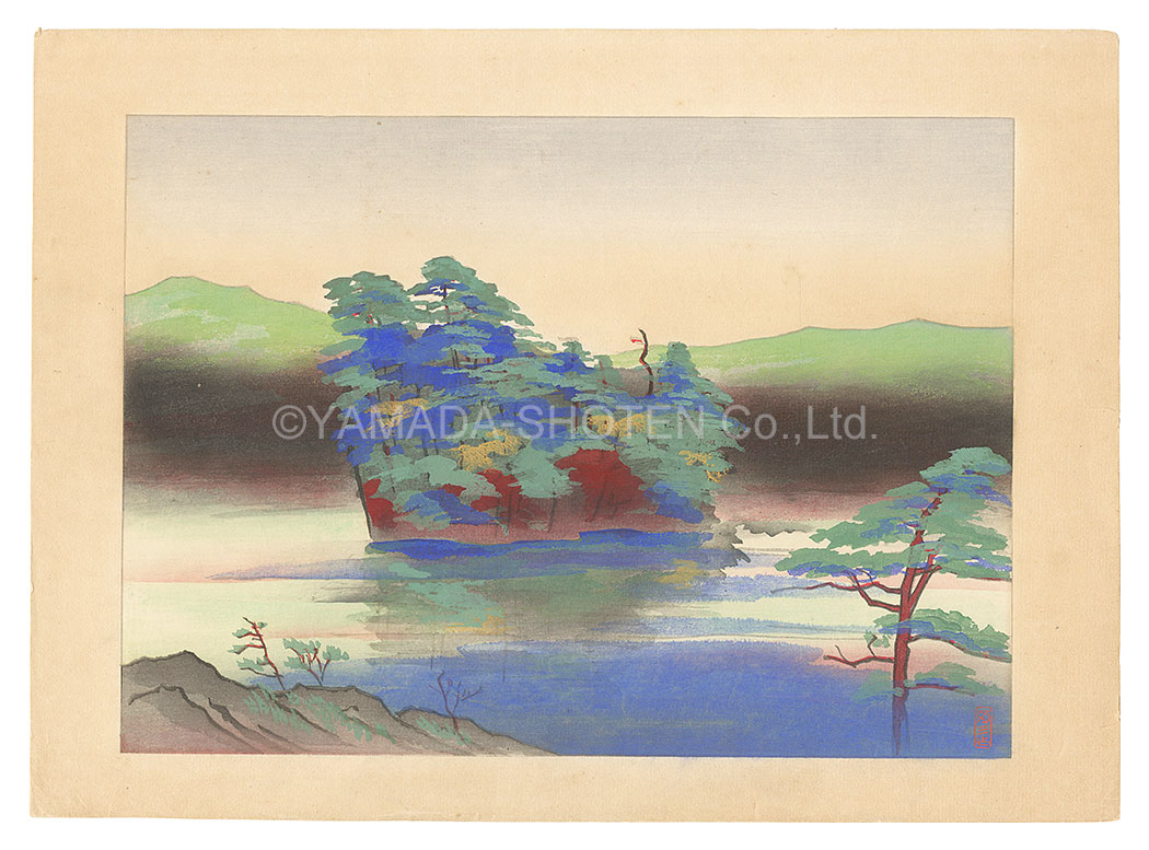 遠藤教三「日本新名所図絵　十和田湖」