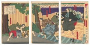 豊宣「板垣君遭難之図」