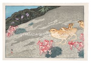 Yoshida Hiroshi / Twelve Scenes in the Japan Alps / Snow Grouse and Dicentra Flowers