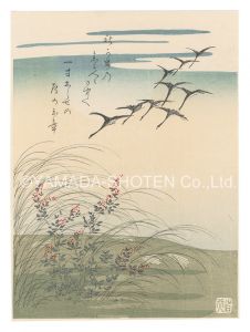 Komatsuken Hyakki / Miscanthus and Wild Geese【Reproduction】 [芒と雁【復刻版】]