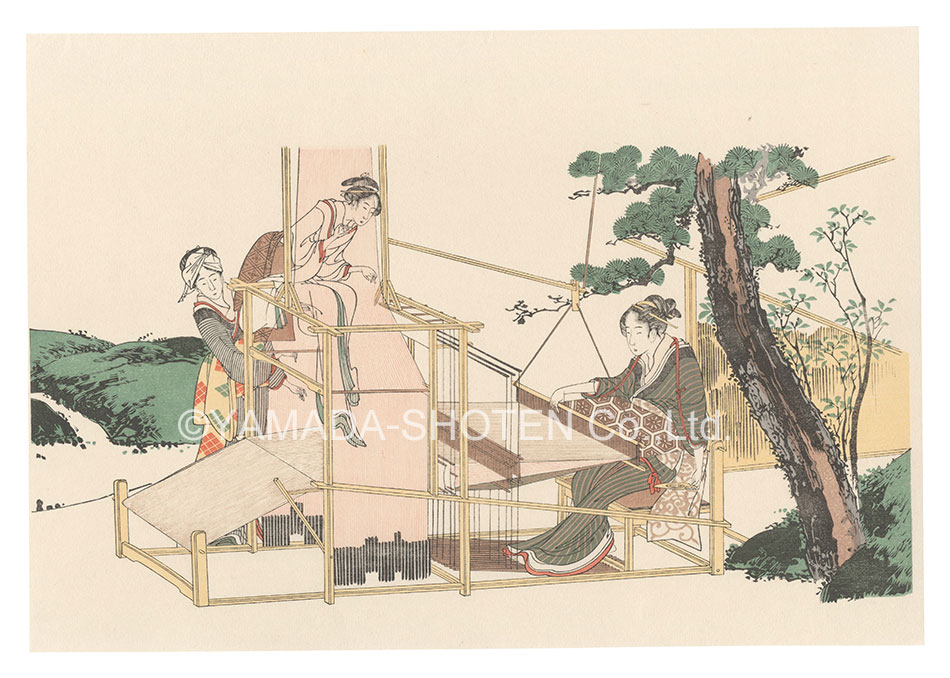 Hokusai “Weaving【Reproduction】”