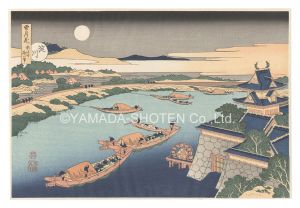 Hokusai / Snow, Moon and Flowers / The Yodo River【Reproduction】 [雪月花　淀川【復刻版】]