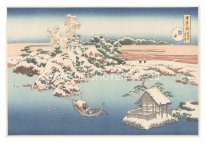 Hokusai / Snow, Moon and Flowers / Sumida【Reproduction】 [雪月花　隅田【復刻版】]