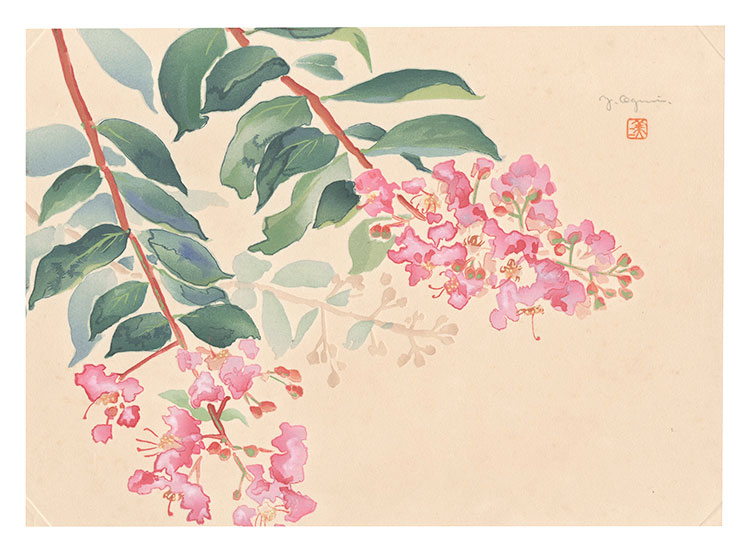 小栗美二「萬華画譜　さるすべり」