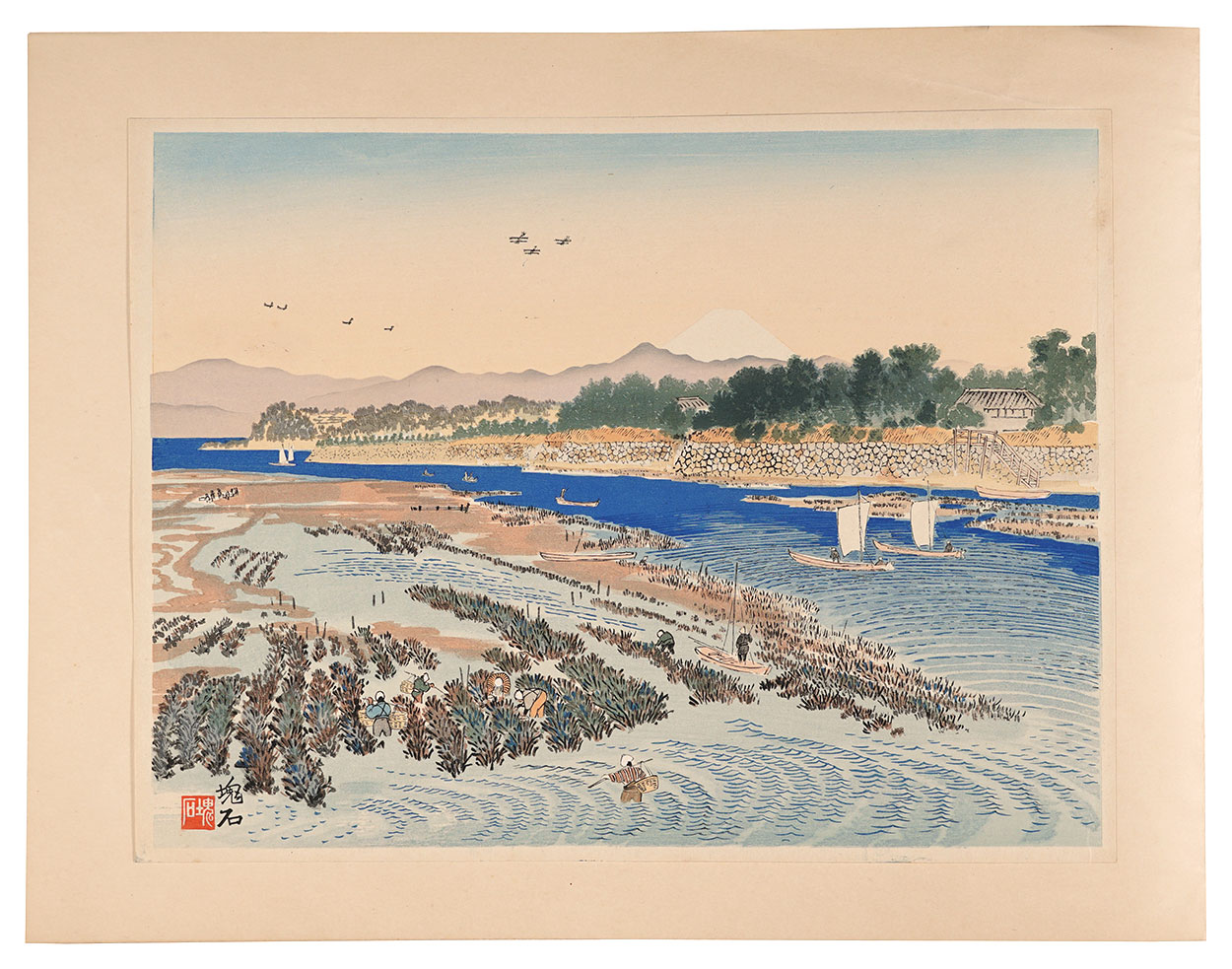 Jokata Kaiseki “Benten Island and Mount Fuji”