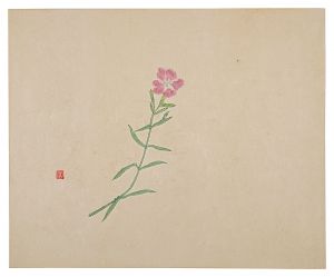 陶画集より　撫子